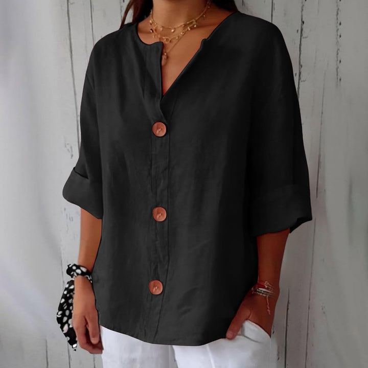Noria - Blusa de lino relajada para una elegancia atemporal