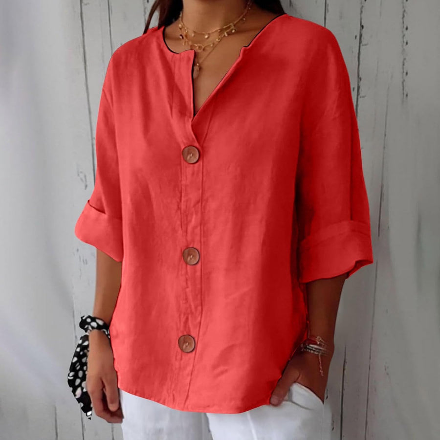 Ana&José | CAMISA CON CUELLO DE PICO PARA MUJER