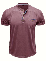 AnaJosé™ — Camiseta elegante de cuello redondo con bolsillo