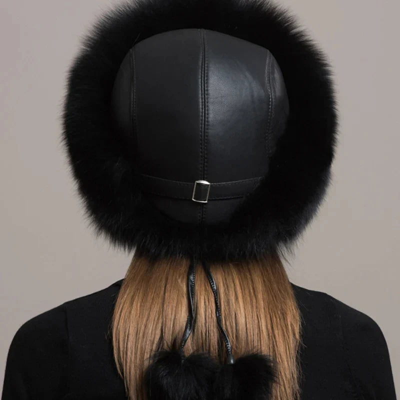 Valentina – Gorro de pelo de zorro
