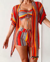 Ana&José | CONJUNTO TANKINI ESTAMPADO CON PAREO PARA MUJER
