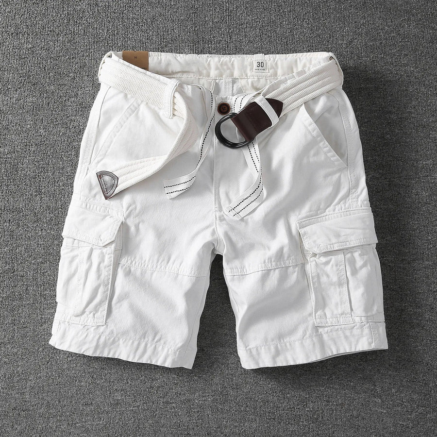 LAURENT MONACO | PANTALONES CORTOS CARGO PARA HOMBRES