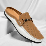 Ana&José™ | Mocasín Destalonado de Piel para Hombre - Transpirable
