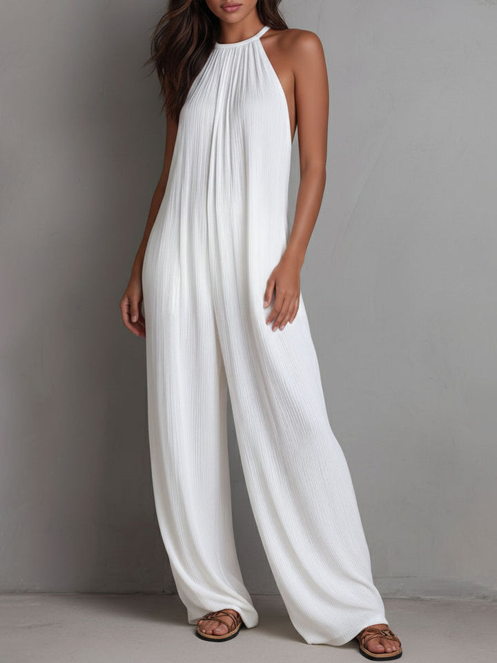 Elena | Mono fluido elegante con cuello halter