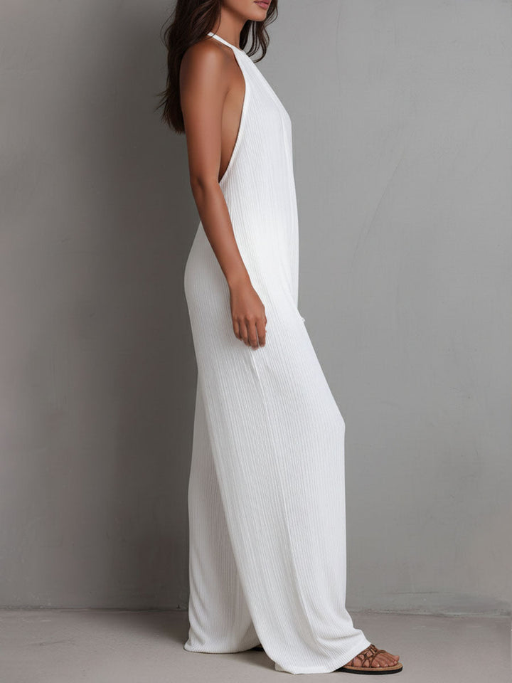 Elena | Mono fluido elegante con cuello halter