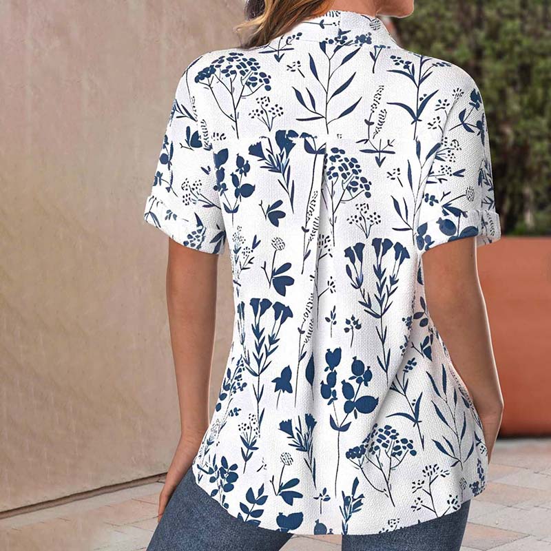 Ana&José | BLUSA ESTAMPADA DE HOJAS PARA MUJER