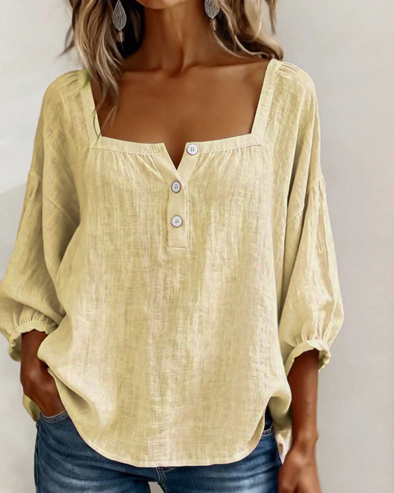 Ana&José | BLUSA CON ESCOTE CUADRADO PARA MUJER