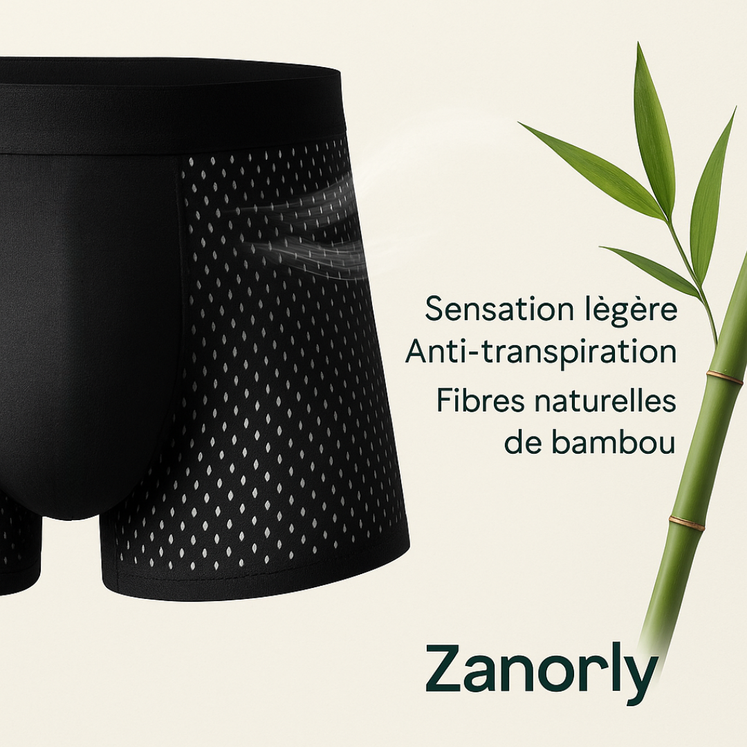 Zanorly™ Boxers Ecológicos de Bambú – Suavidad, Transpirabilidad y Confort Duradero