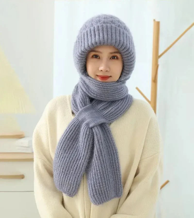 Faina - Conjunto de gorro y bufanda a juego