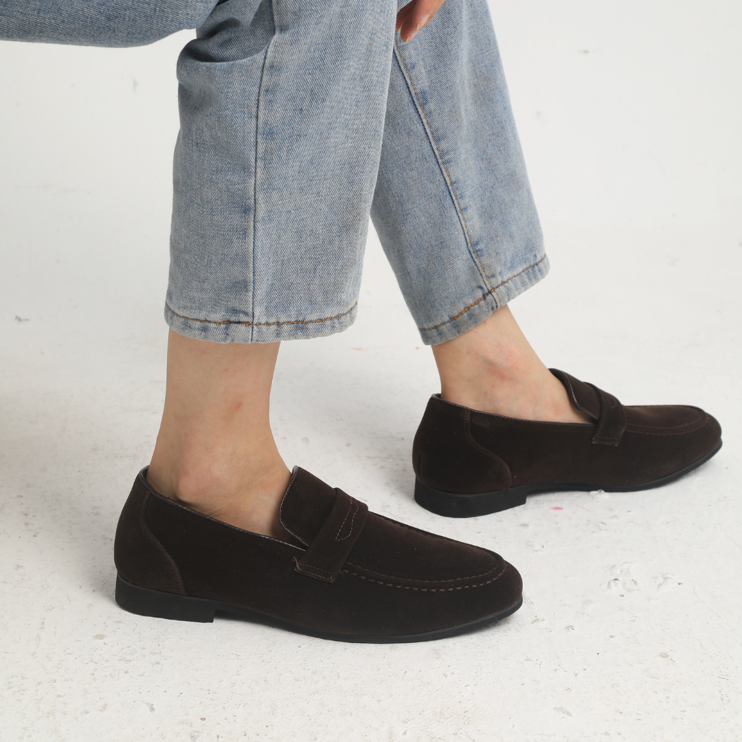 Lenoir™ | Mocasines de ante con hebilla