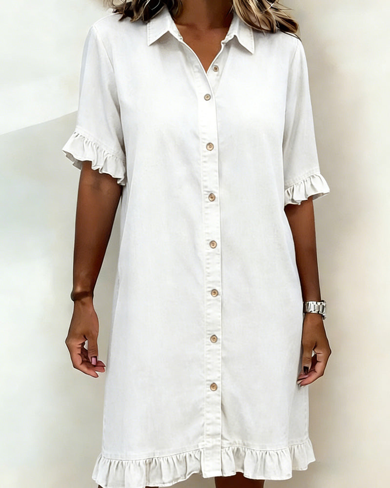 Ana&José™ | Quinn™ Vestido Suave Corte Holgado Ligero Estilo Casual