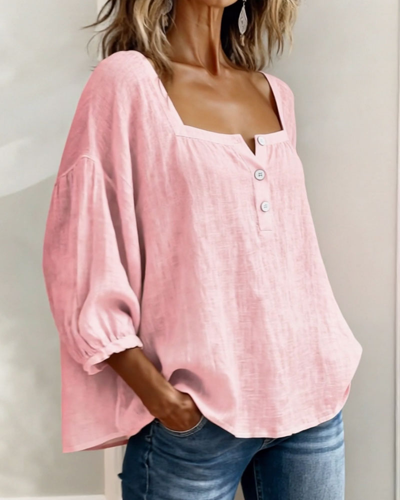 Ana&José | BLUSA CON ESCOTE CUADRADO PARA MUJER