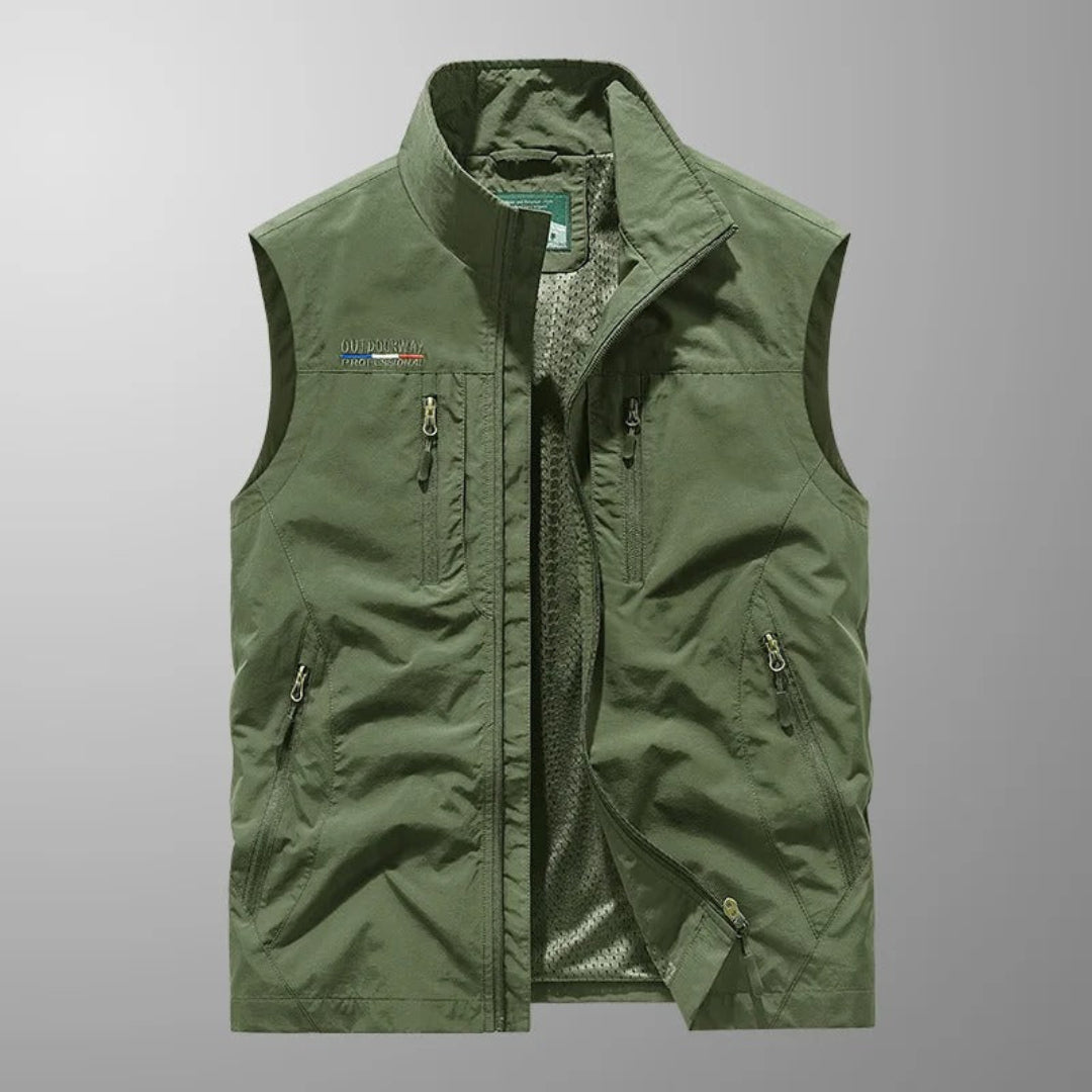 ALPINO – Chaleco Hombre Multibolsillo Outdoor
