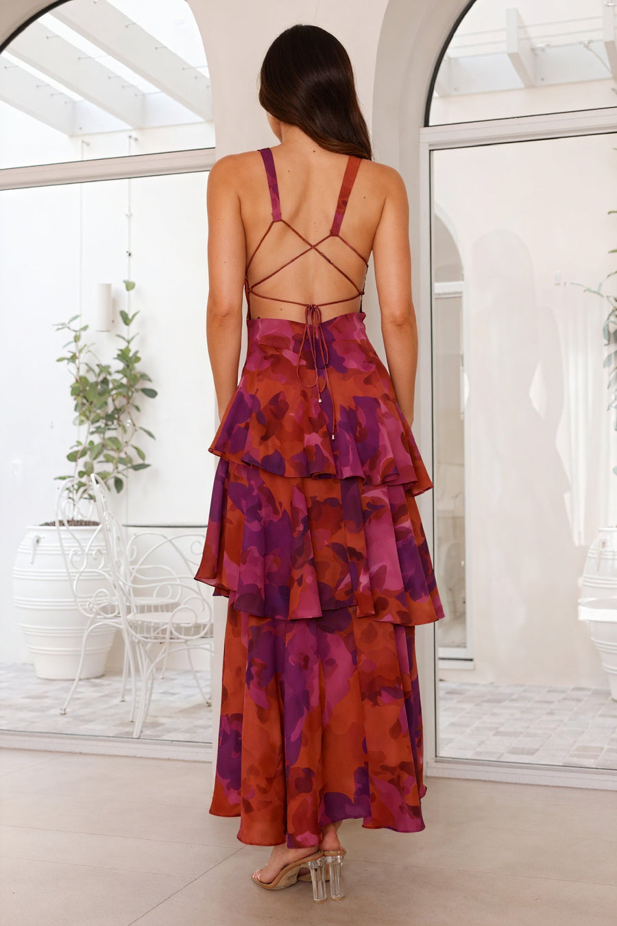 Ana&José™ | Vestido con Estampado Floral y Escote Profundo