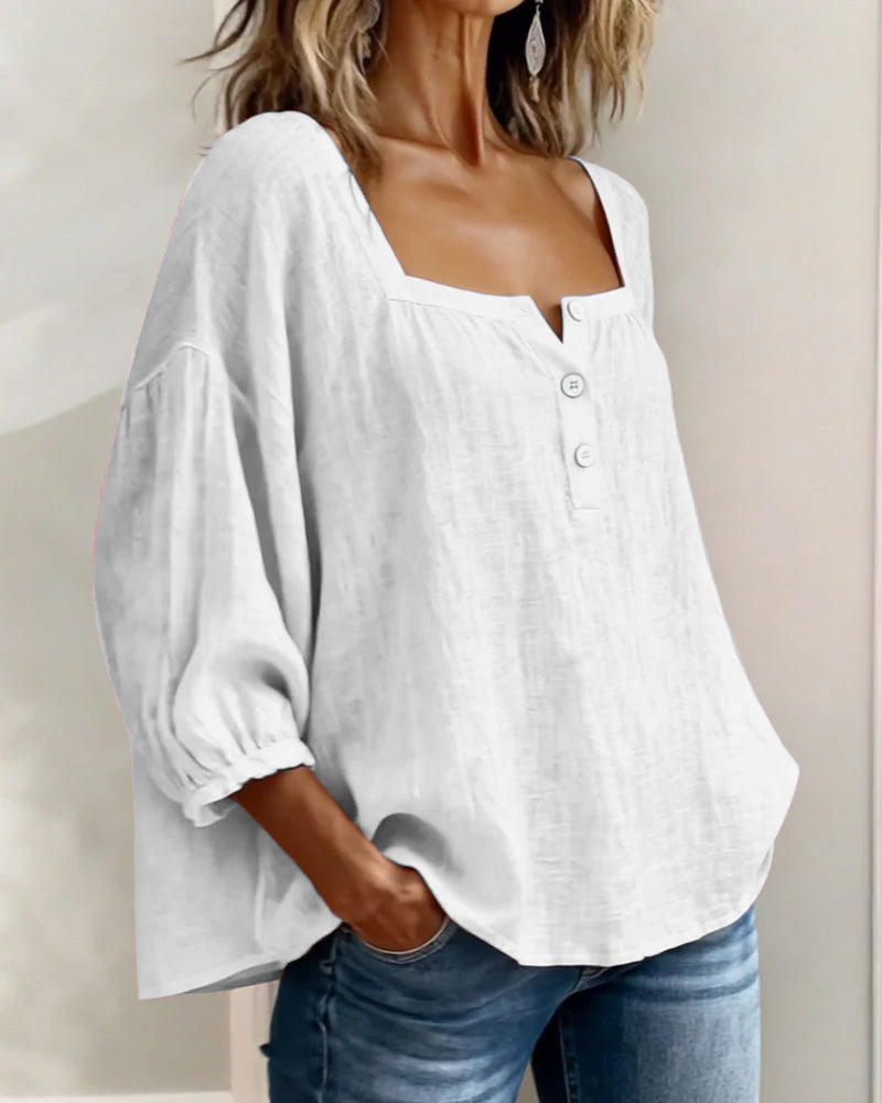 Ana&José | BLUSA CON ESCOTE CUADRADO PARA MUJER