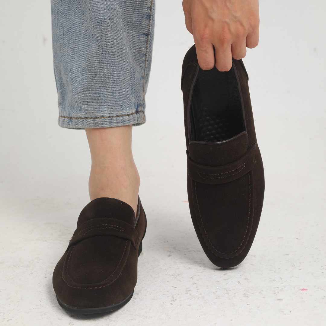 Lenoir™ | Mocasines de ante con hebilla