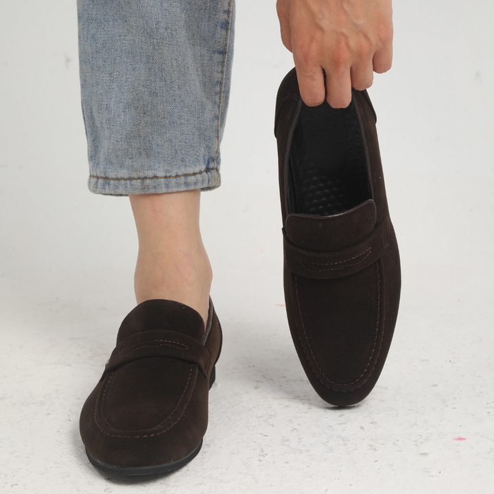 Lenoir™ | Mocasines de ante con hebilla