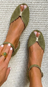 Ana&José™ | Sandalias Verde Salvia Elegante