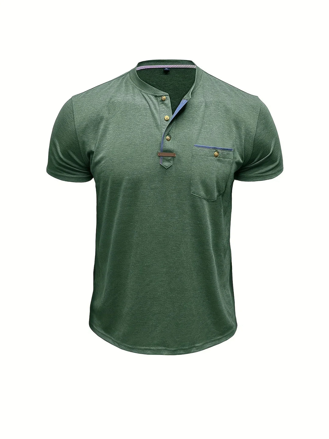 AnaJosé™ — Camiseta elegante de cuello redondo con bolsillo