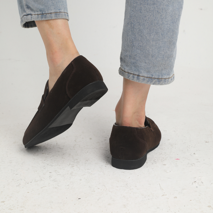 Lenoir™ | Mocasines de ante con hebilla