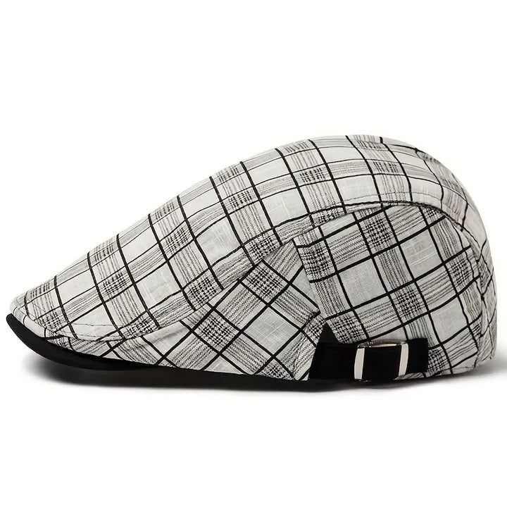 Zared - Gorra vintage a cuadros ajustable