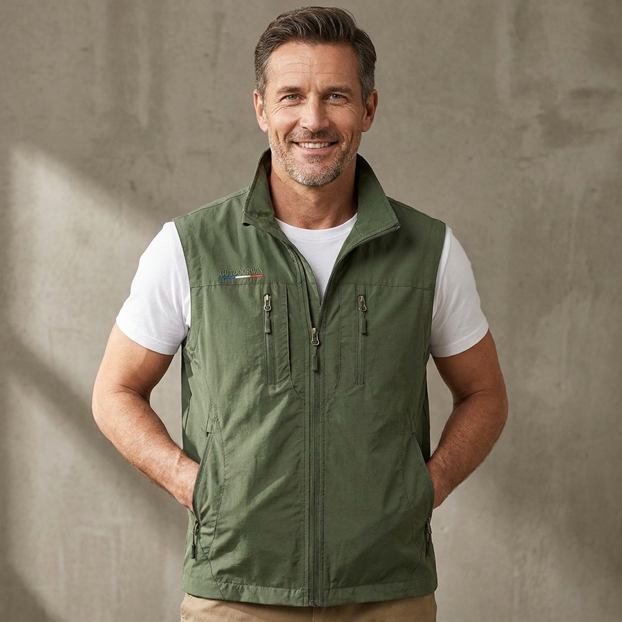ALPINO – Chaleco Hombre Multibolsillo Outdoor