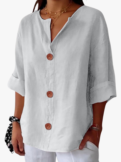 Ana&José | CAMISA CON CUELLO DE PICO PARA MUJER