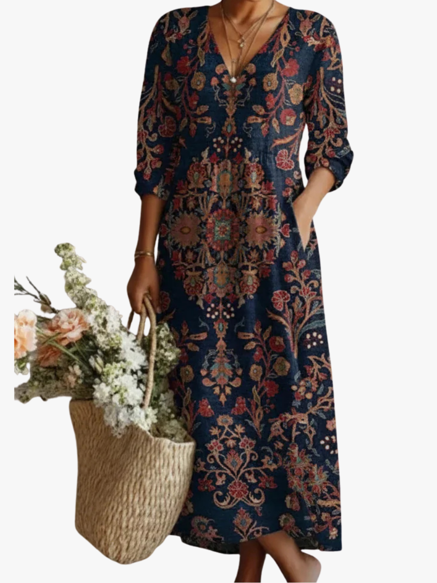 Ana&José | VESTIDO ESTAMPADO BOHO PARA MUJER