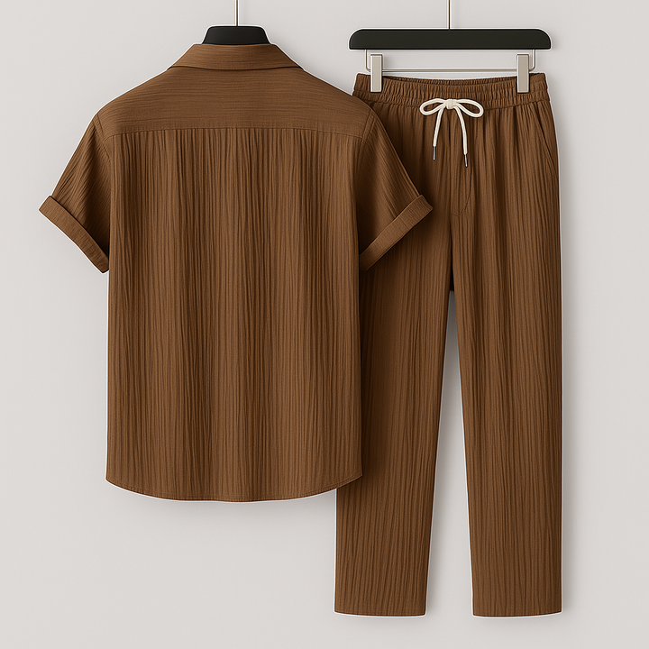 Panfilo - Conjunto de Dos Piezas de Lino Relajado