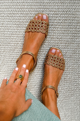 Ana&José™ | Sandalias Doradas Encanto de Verano