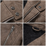 Jure - Chaqueta de Cuero con Cremallera