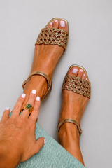 Ana&José™ | Sandalias Doradas Encanto de Verano