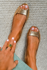Ana&José™ | Sandalias Doradas Comfort Chic