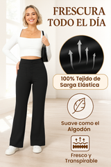 Pantalón de cintura alta y elástica