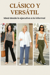 Pantalón de cintura alta y elástica
