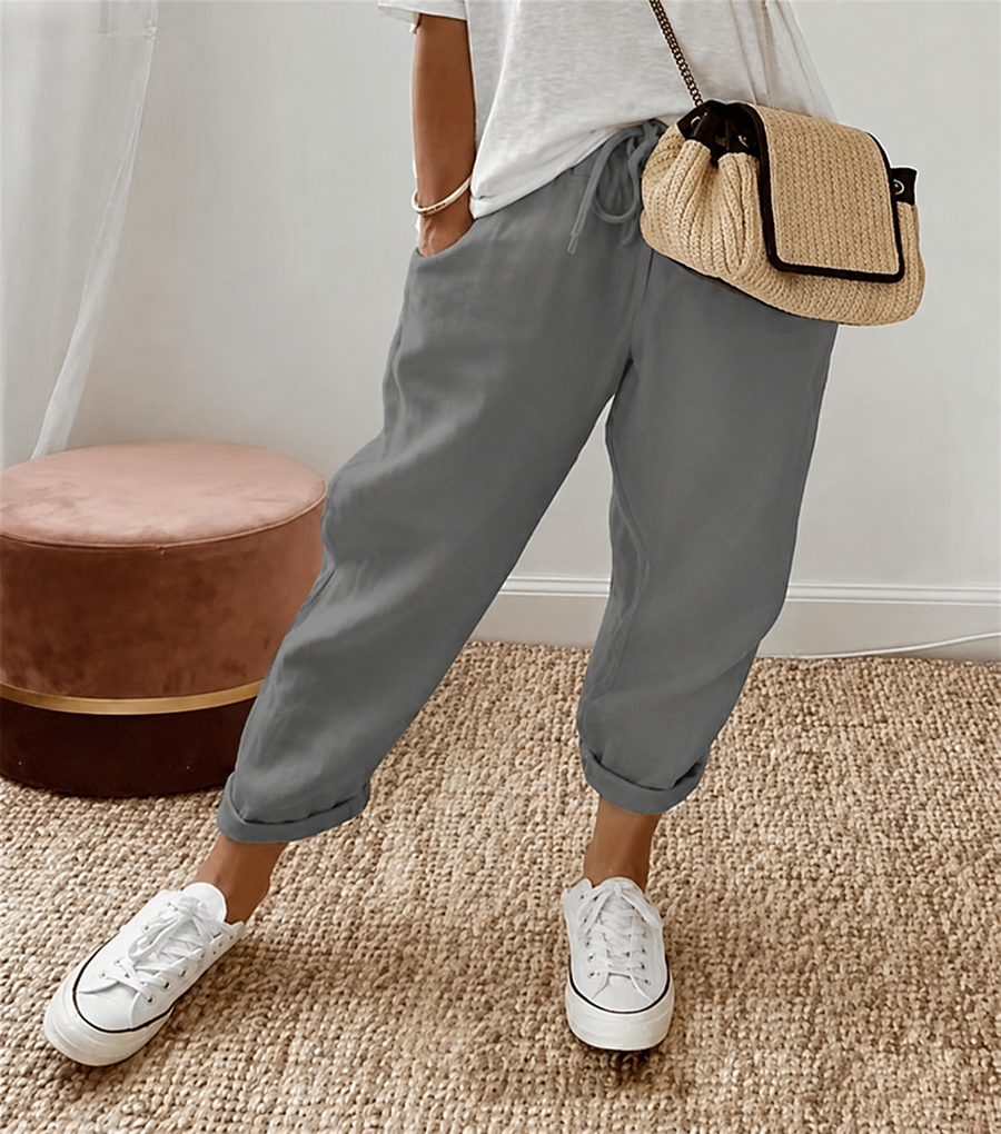 Ana&José | PANTALÓN DE LINO RELAJADO PARA MUJER