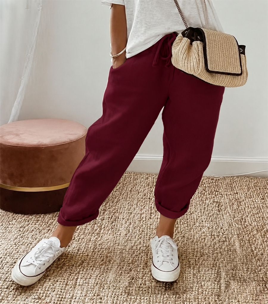 Ana&José | PANTALÓN DE LINO RELAJADO PARA MUJER