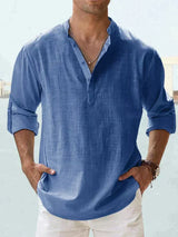 Camisa Casual de Verano para Hombre, Tejido Transpirable