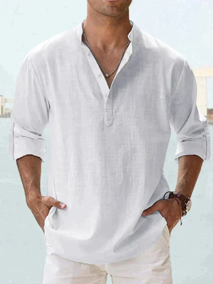 Camisa Casual de Verano para Hombre, Tejido Transpirable