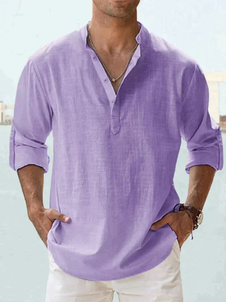 Camisa Casual de Verano para Hombre, Tejido Transpirable