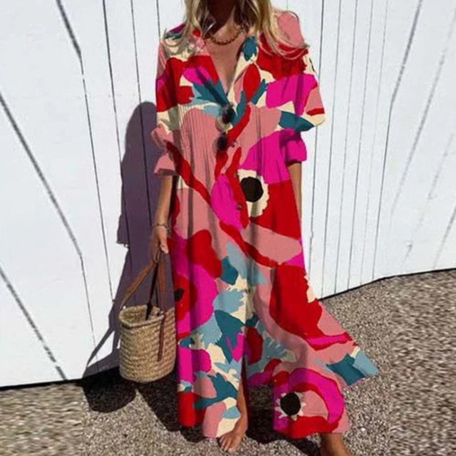 Ana&José | VESTIDO MAXI ESTAMPADO PARA MUJER