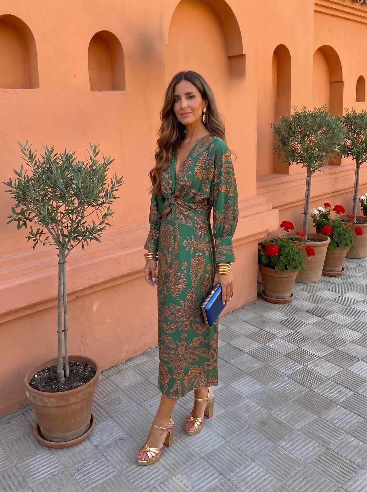 Ana&José™ | Vestido midi con estampado