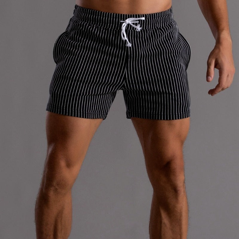 Pantalones Cortos a Rayas Elegantes y Cómodos para Hombres | Alex
