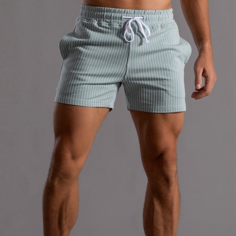 Pantalones Cortos a Rayas Elegantes y Cómodos para Hombres | Alex