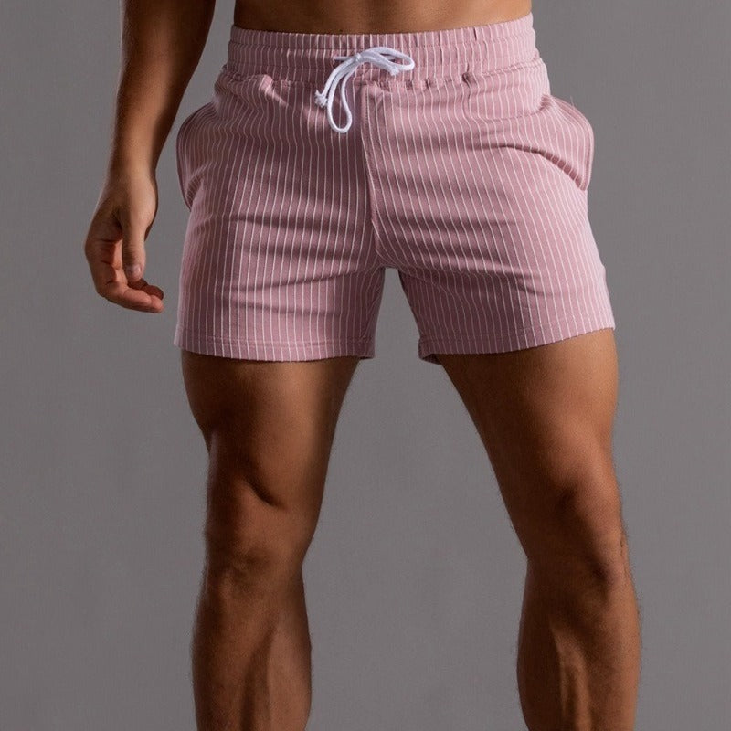 Pantalones Cortos a Rayas Elegantes y Cómodos para Hombres | Alex