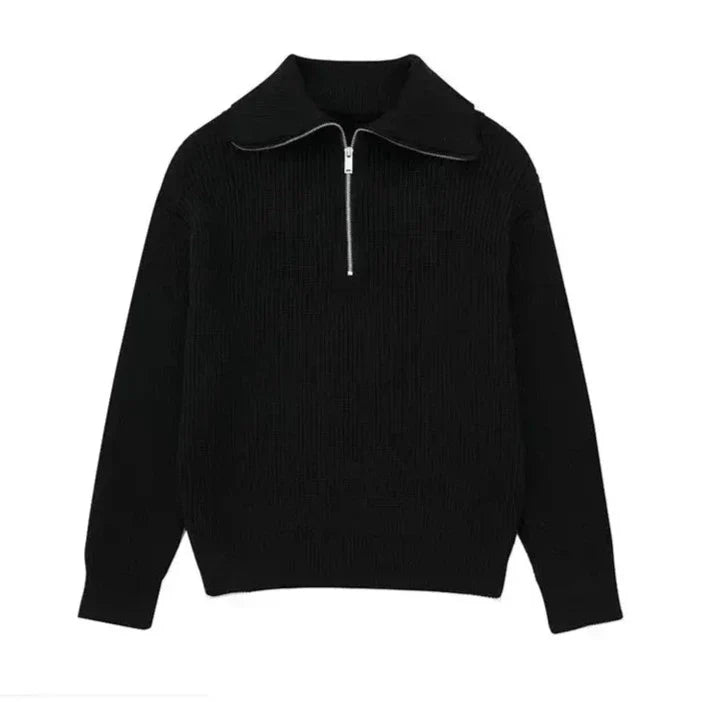 AnaJosé™ | Sudadera con cremallera rayada