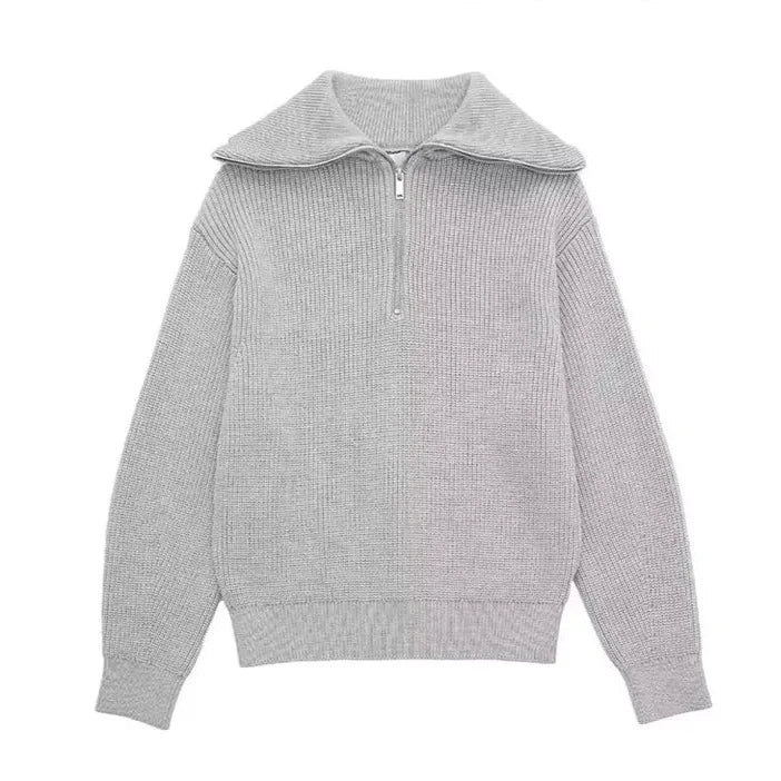 AnaJosé™ | Sudadera con cremallera rayada