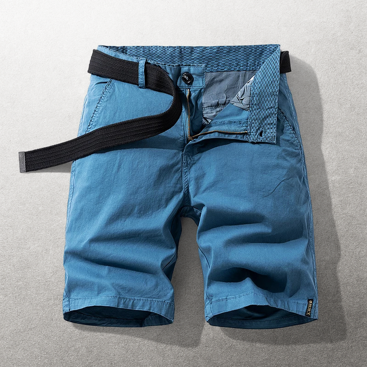 Heinen - Pantalones Cortos Casual con Cintura Ajustable de Tela