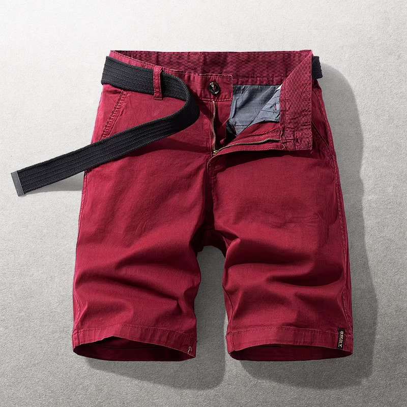 Heinen - Pantalones Cortos Casual con Cintura Ajustable de Tela