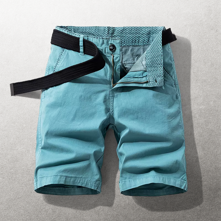 Heinen - Pantalones Cortos Casual con Cintura Ajustable de Tela